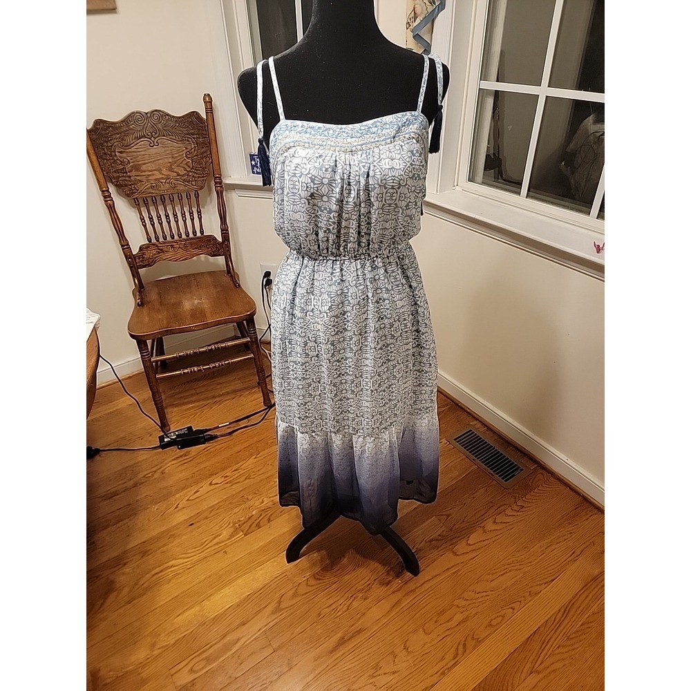 Knox Rose Sleeveless Blue, Seafoam, Blue Purple Ombre Dress For Women Size Small